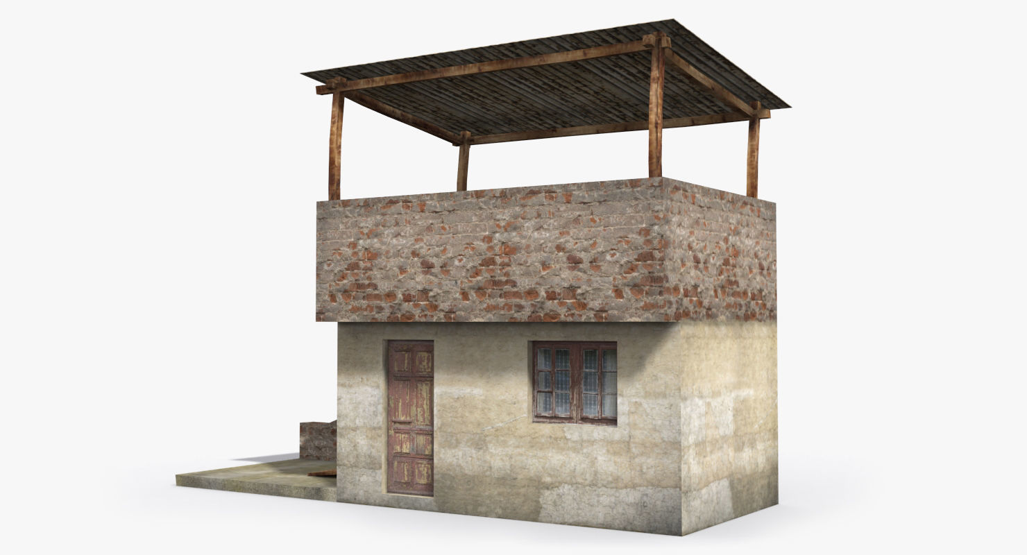 Arab Collection old building with tarp on roof _27