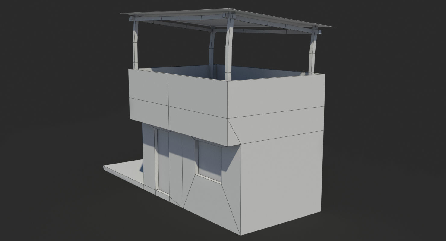 Arab Collection old building with tarp on roof _32