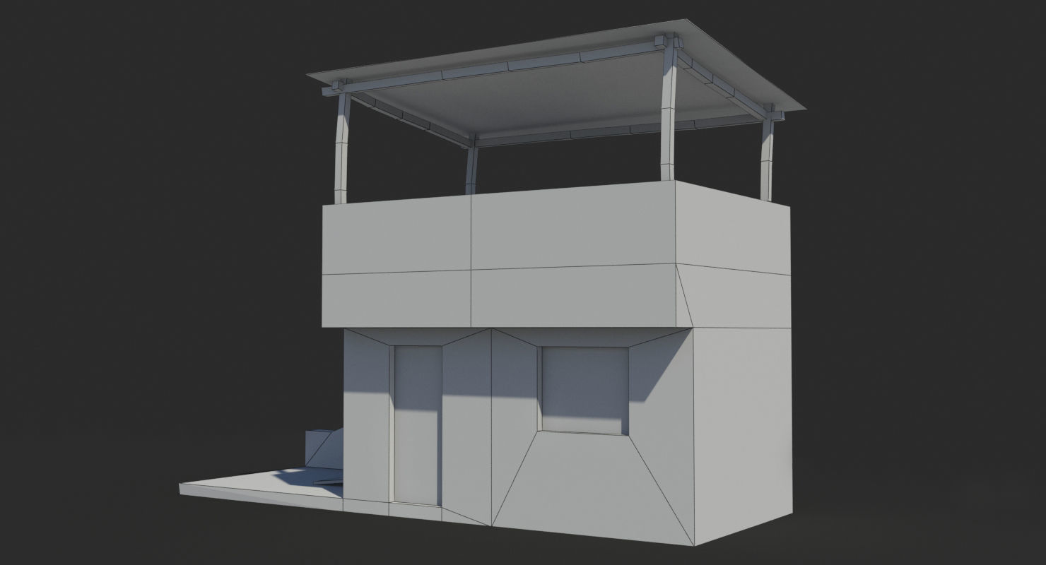 Arab Collection old building with tarp on roof _30