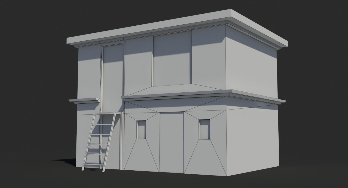 Arab Collection old building with tarp on roof _25