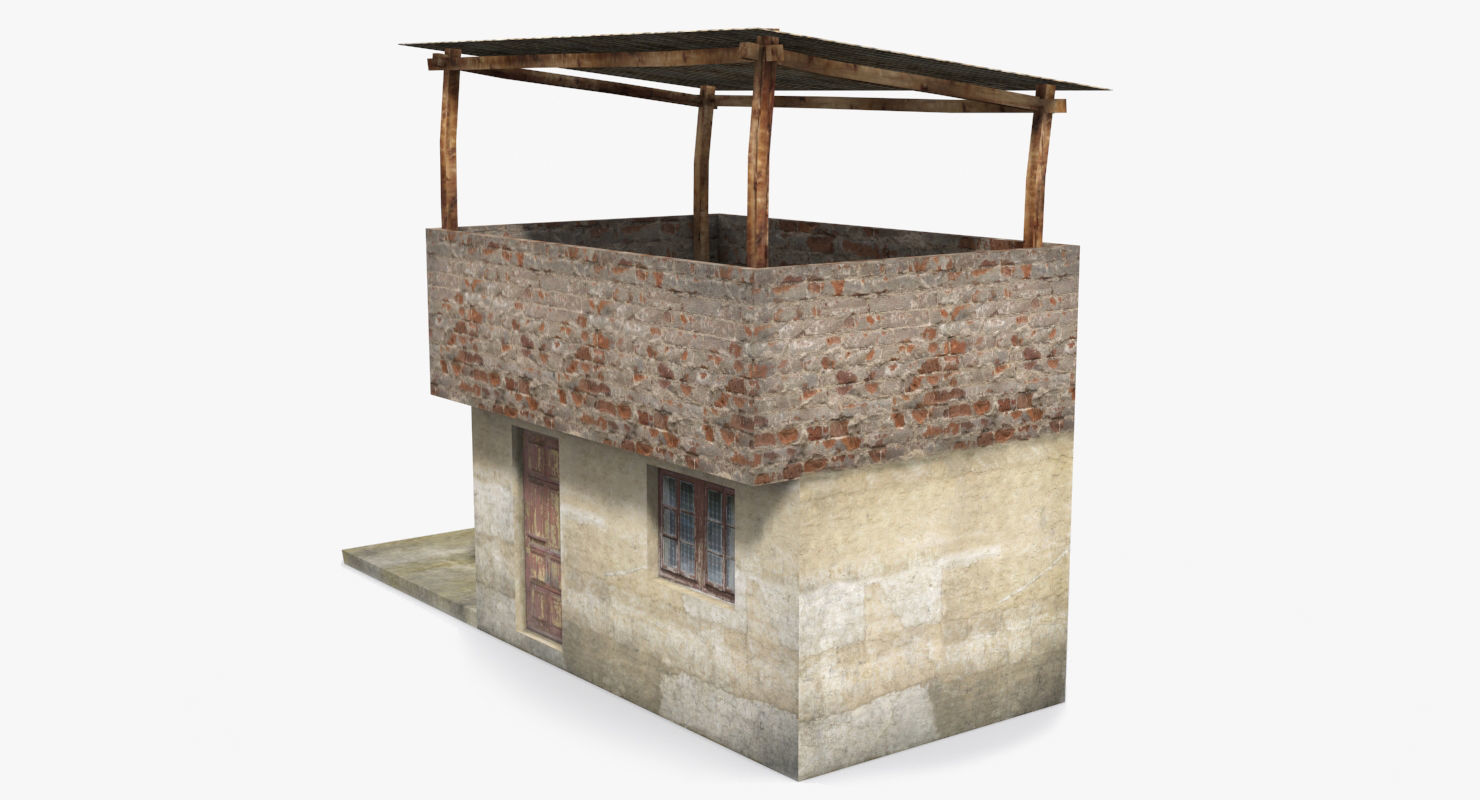 Arab Collection old building with tarp on roof _28