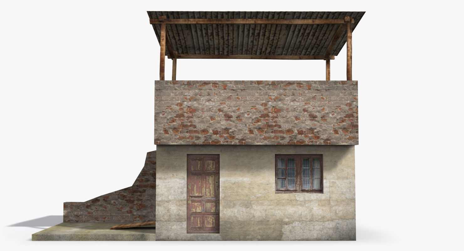 Arab Collection old building with tarp on roof _29