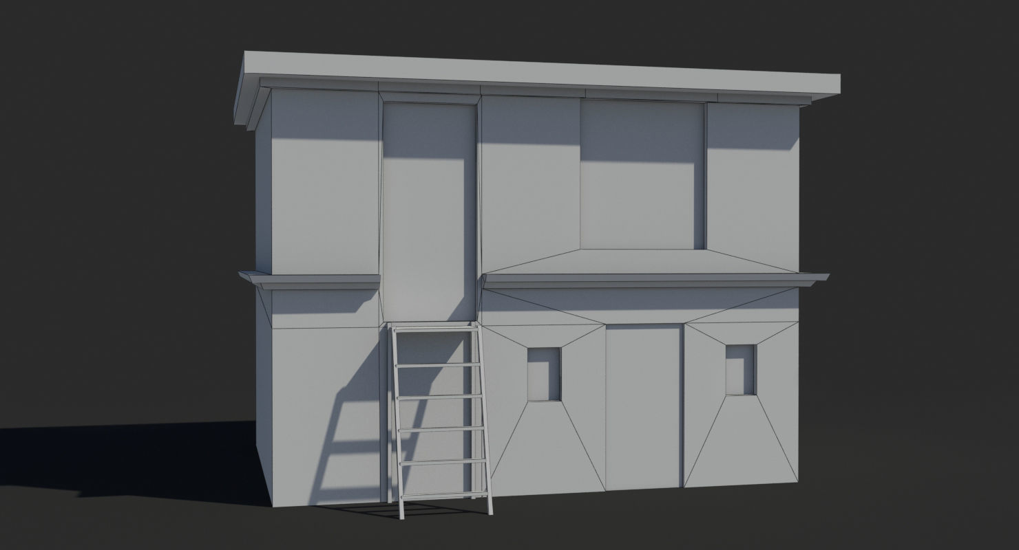 Arab Collection old building with tarp on roof _23