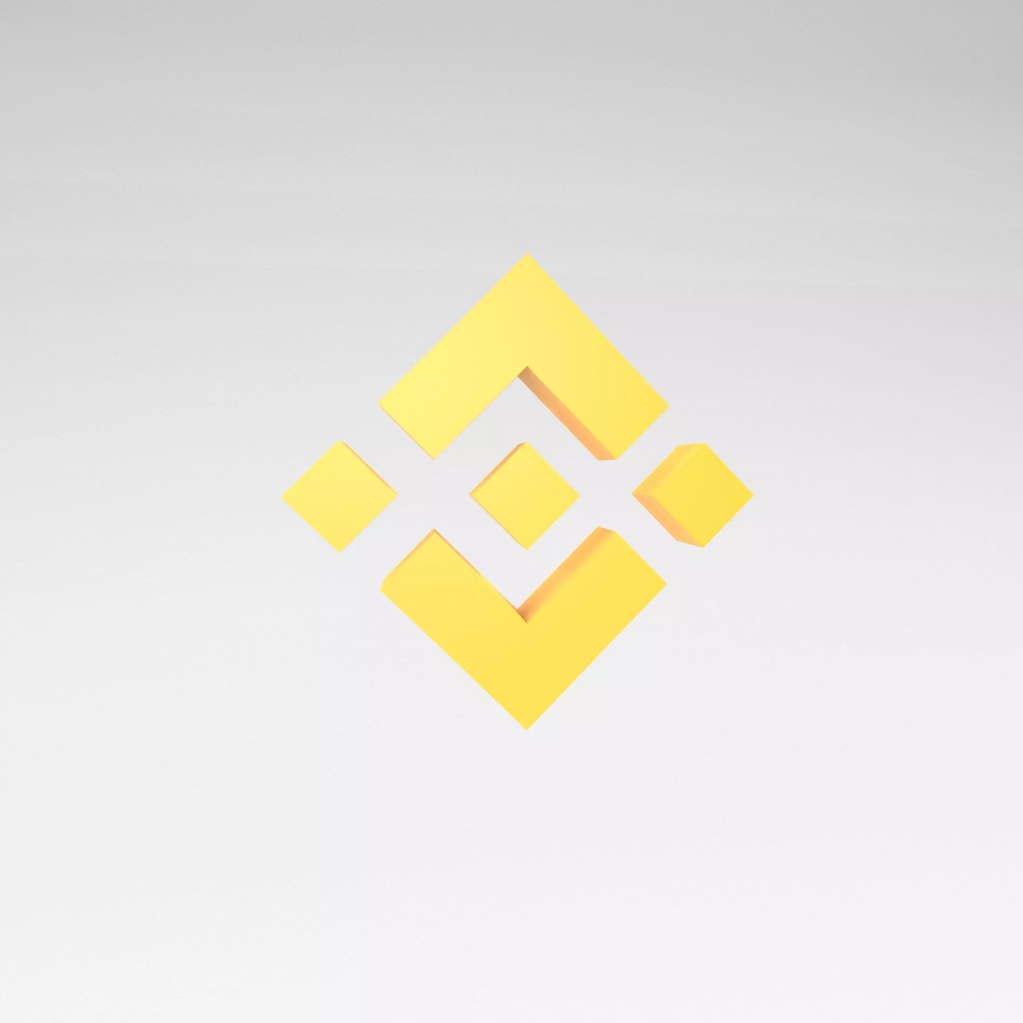 Binance Coin v1 001 Low-poly 3D model_0