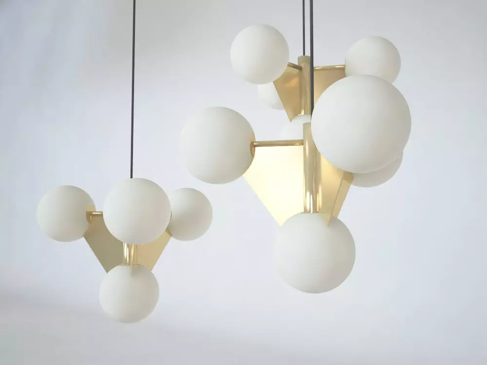 TOM DIXON PLANE SHORT CHANDELIERS 3D model_0