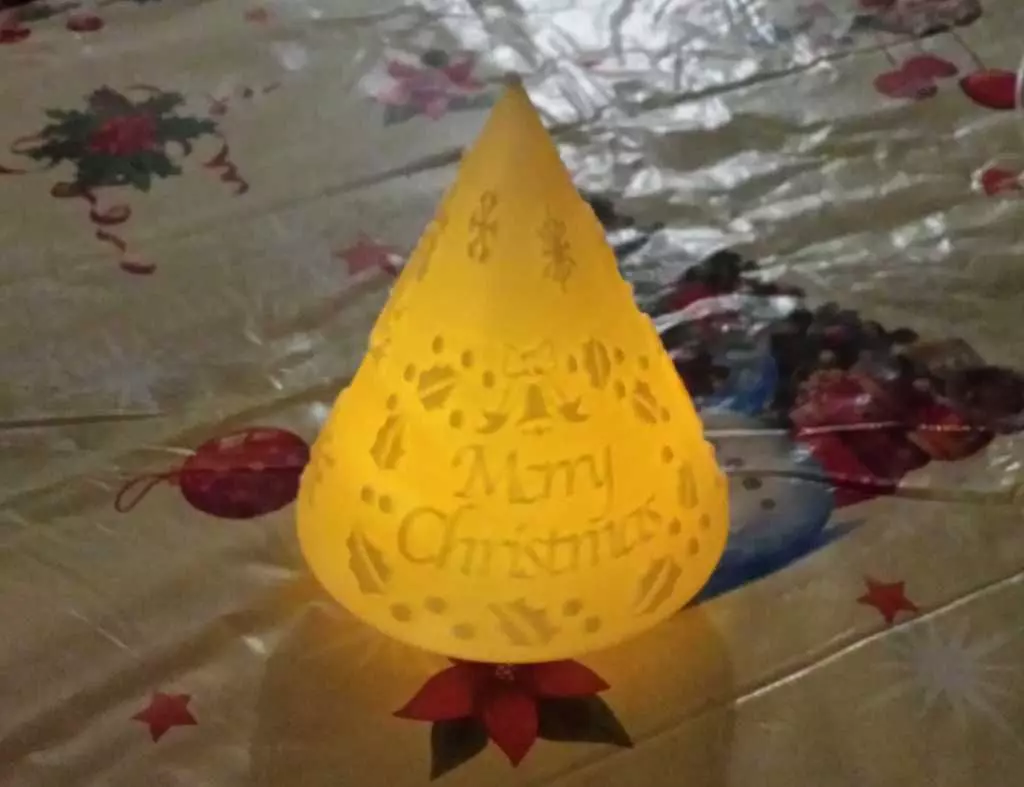 Christmas Tree Lamp Free 3D print model_0