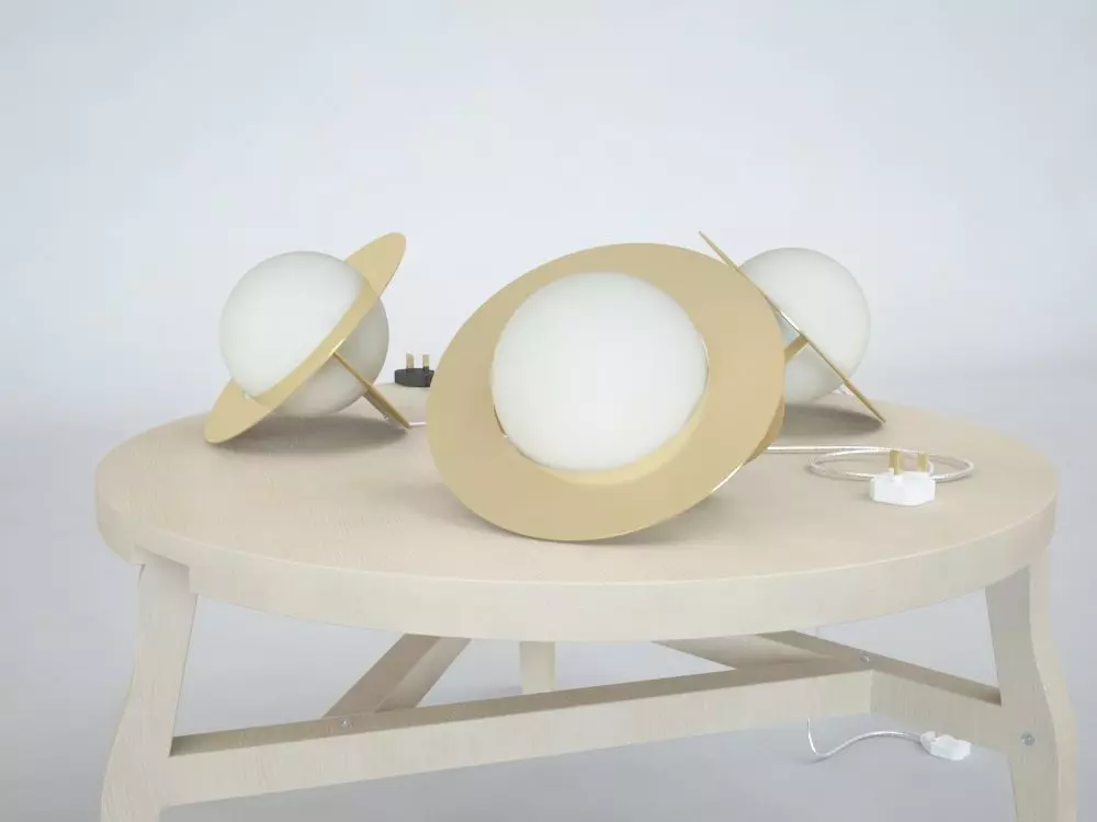 TOM DIXON PLANE TABLE LIGHTS 3D model