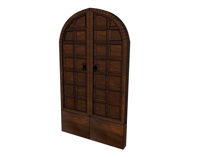 Medieval Doors 3D model_5