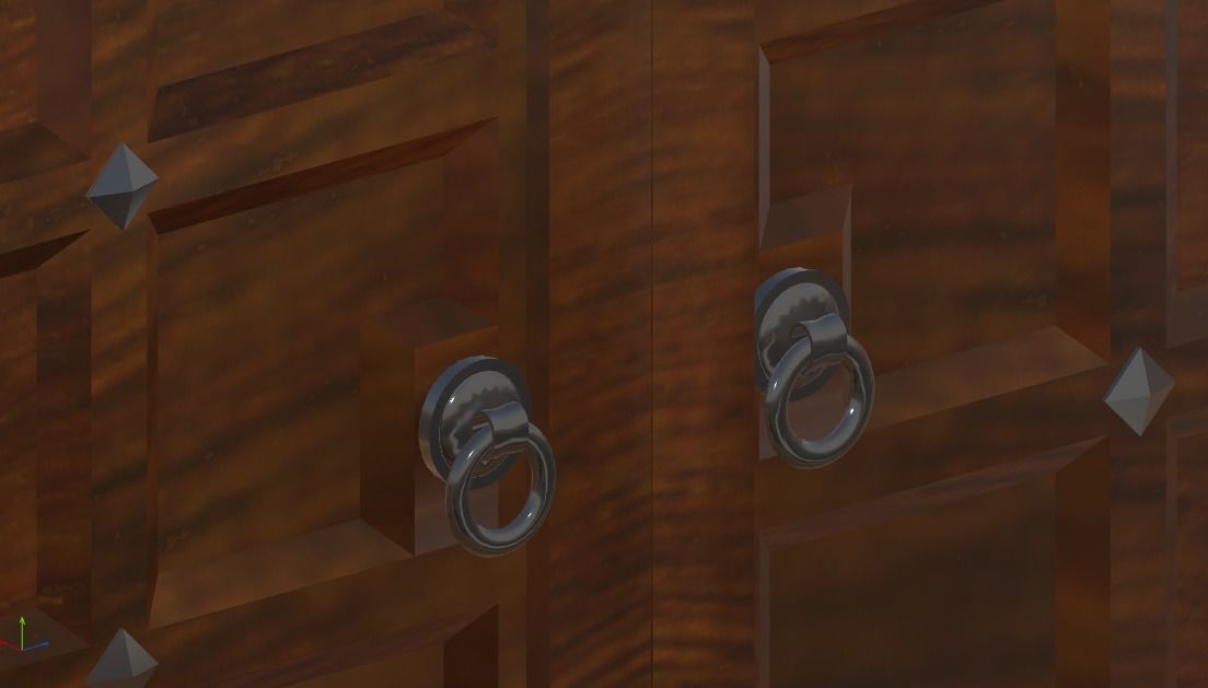 Medieval Doors 3D model_4