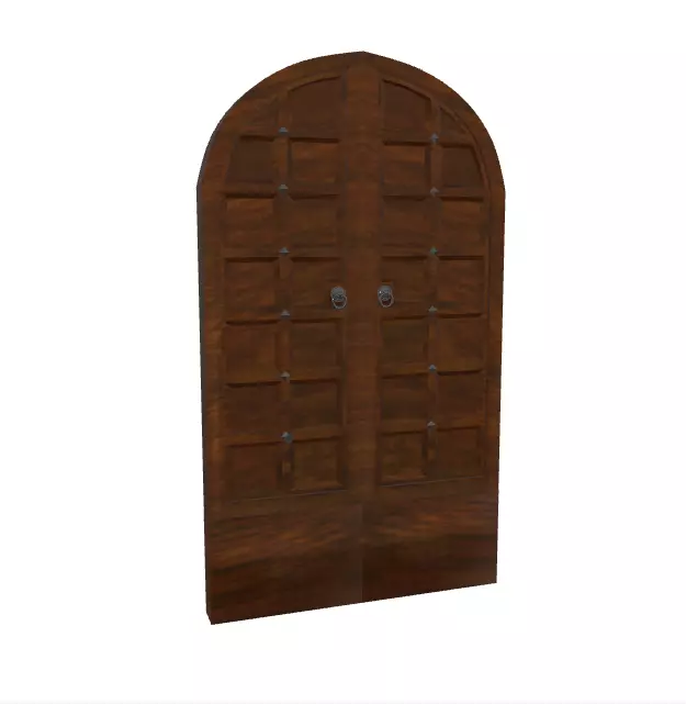 Medieval Doors 3D model_0