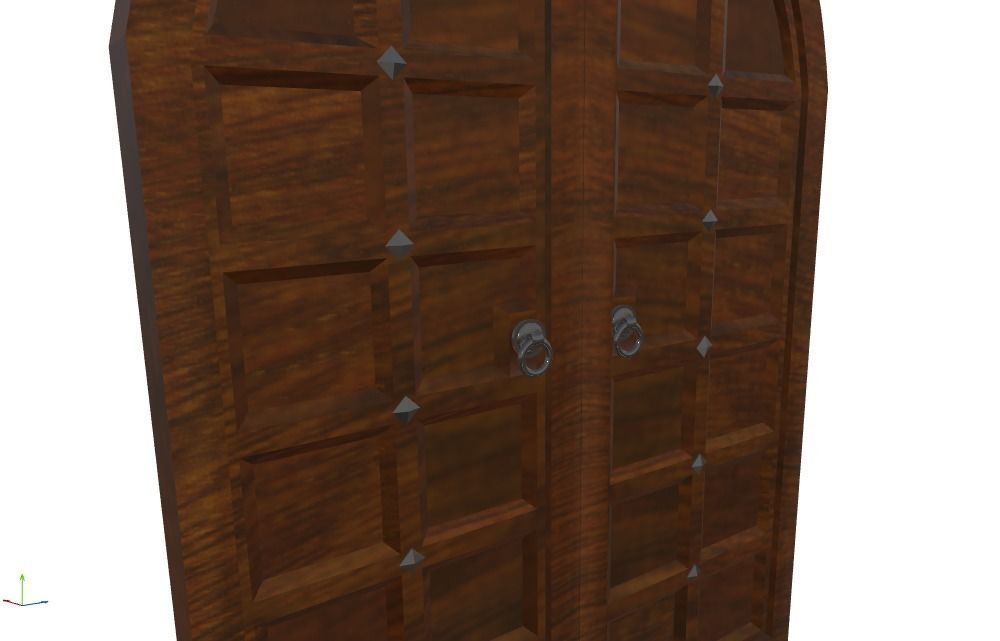 Medieval Doors 3D model_2