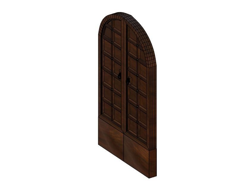 Medieval Doors 3D model_6