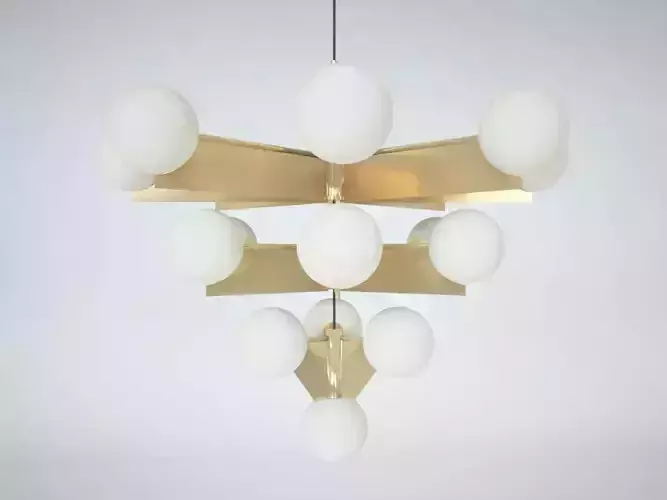 TOM DIXON PLANE TIERED CHANDLEIERS