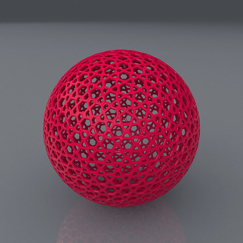 Perforated Globe Hexagonal Star Shape 3D Printing Model 3D print model