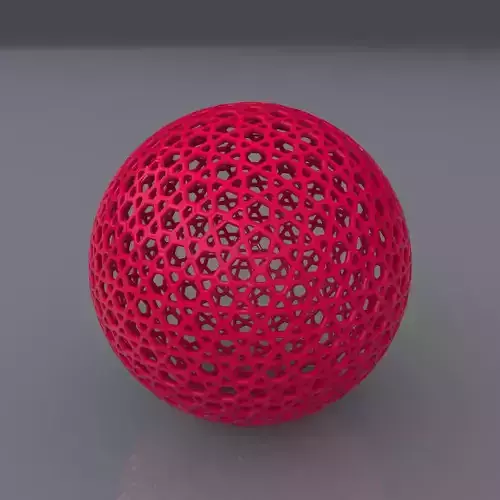 Perforated Globe Hexagonal Star Shape 3D Printing Model 3D print model