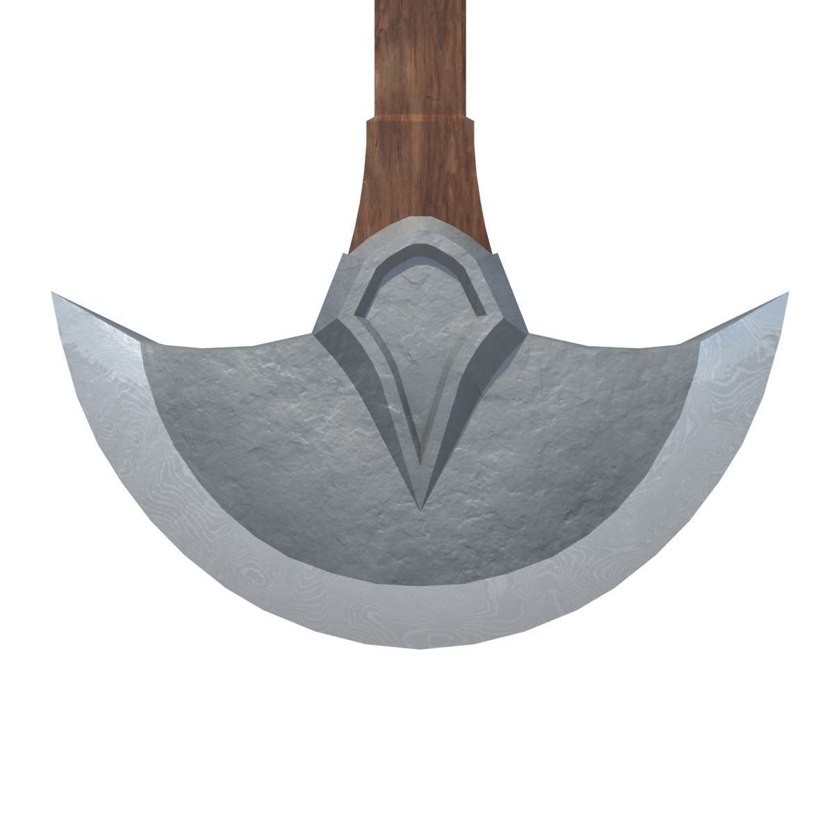 Pendulum Axe Blade Low-poly 3D model_1