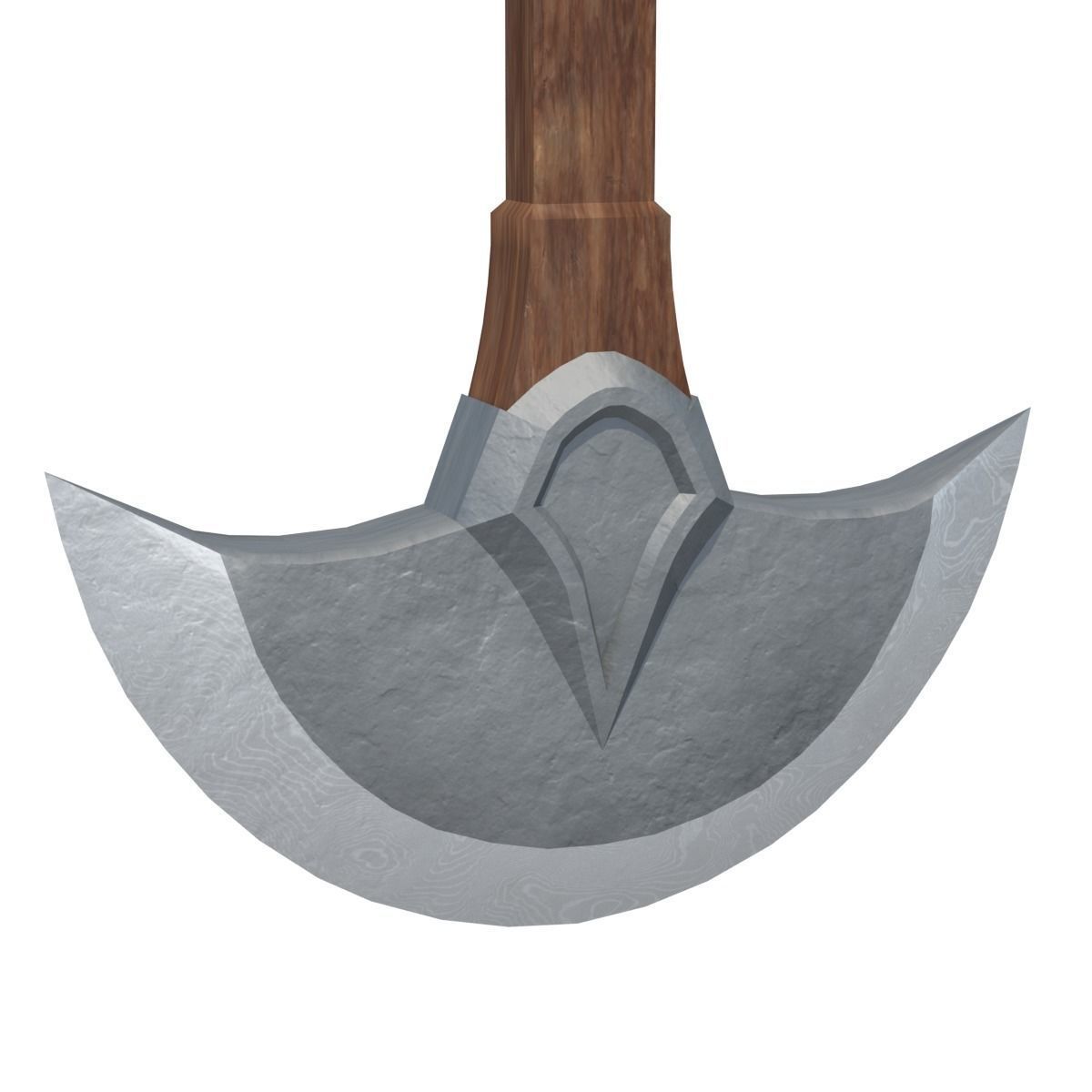 Pendulum Axe Blade Low-poly 3D model_4