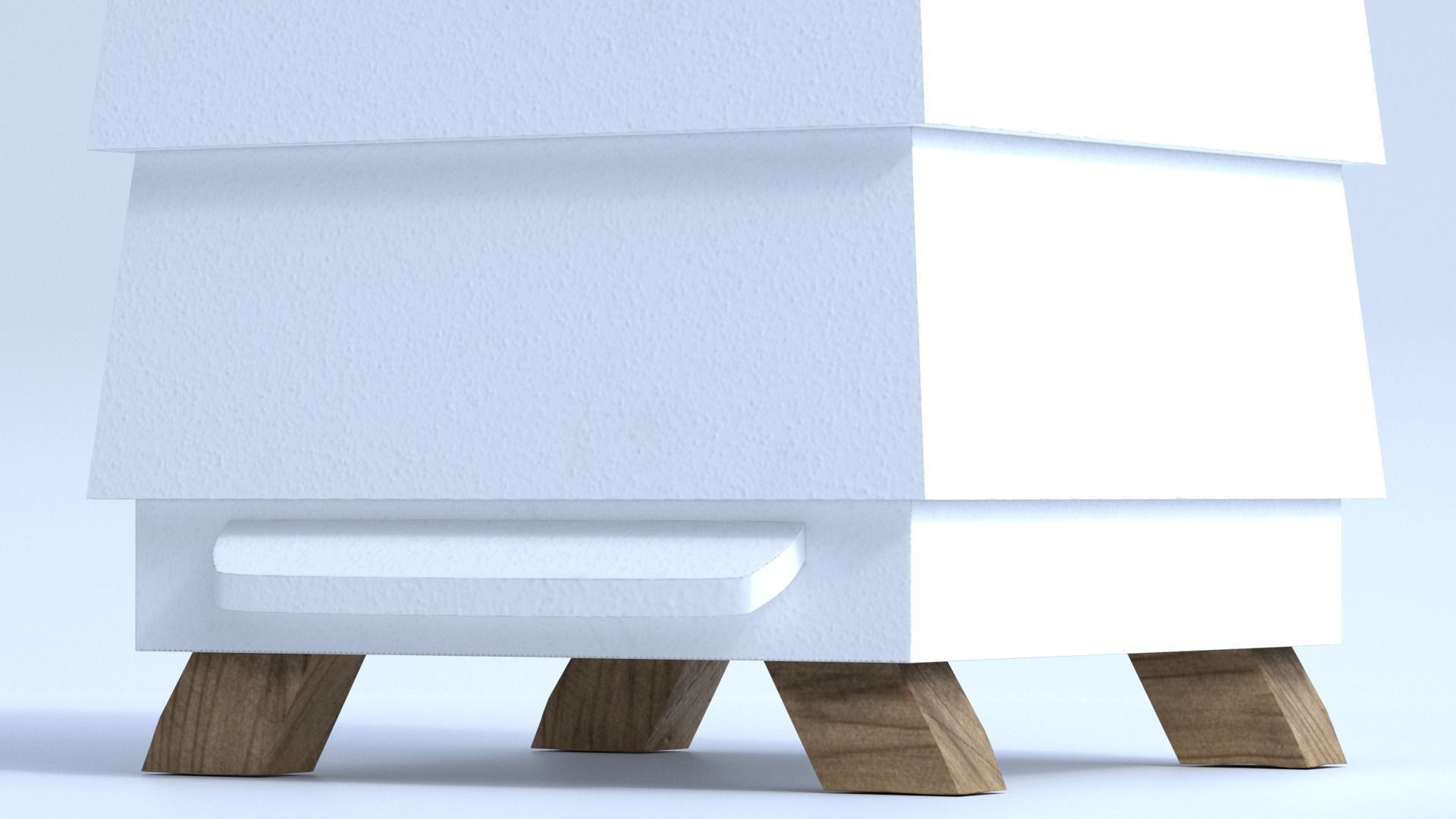 Wooden Beehive 3D model_5