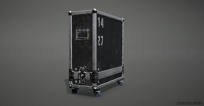 Flight Case - Game Ready Low-poly 3D model