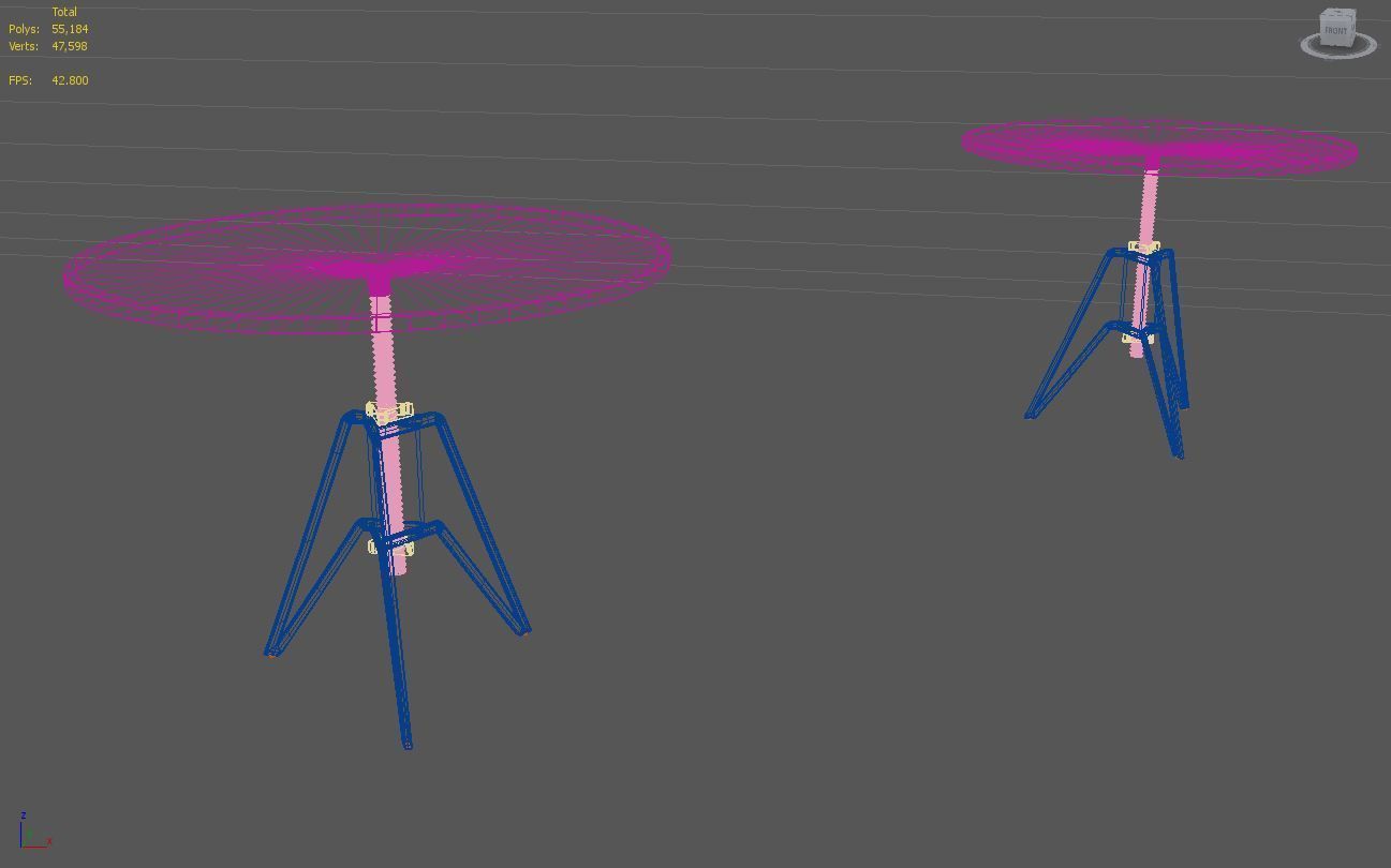 TOM DIXON SCREW TABLE LARGE 3D model_6