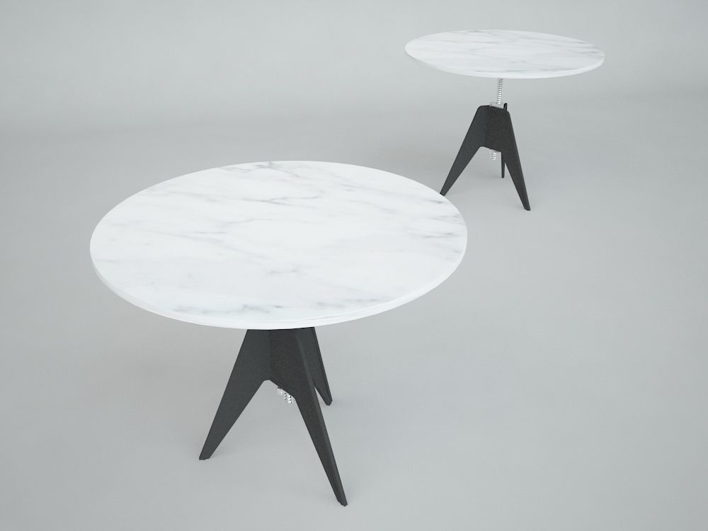 TOM DIXON SCREW TABLE LARGE 3D model_2