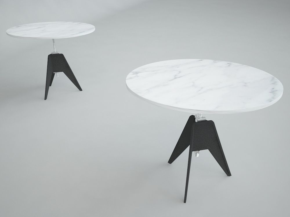TOM DIXON SCREW TABLE LARGE 3D model_3