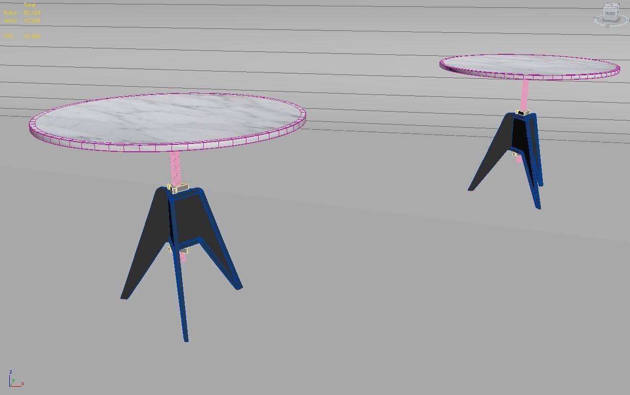 TOM DIXON SCREW TABLE LARGE 3D model_5