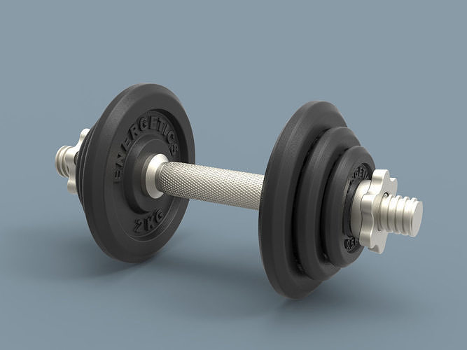 Cast Iron Dumbbell Energetics 3D model