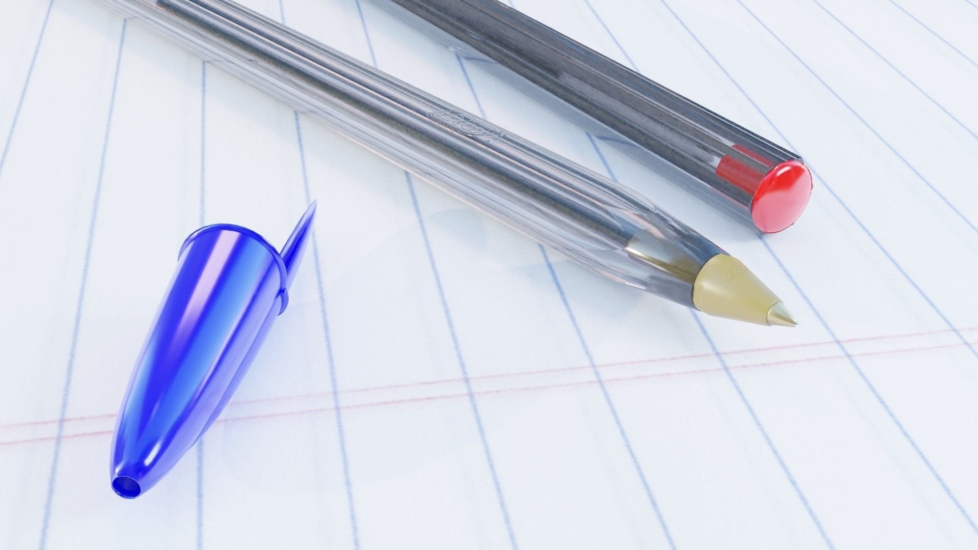Bic Pen 3D model_2