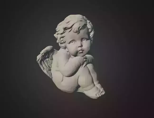 Angel Statue Sculpture 3D Scan