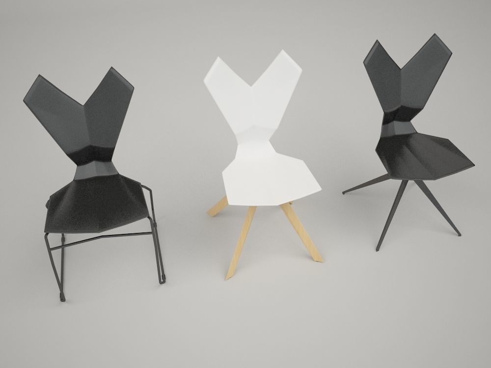 TOM DIXON Y CHAIRS 3D model_2