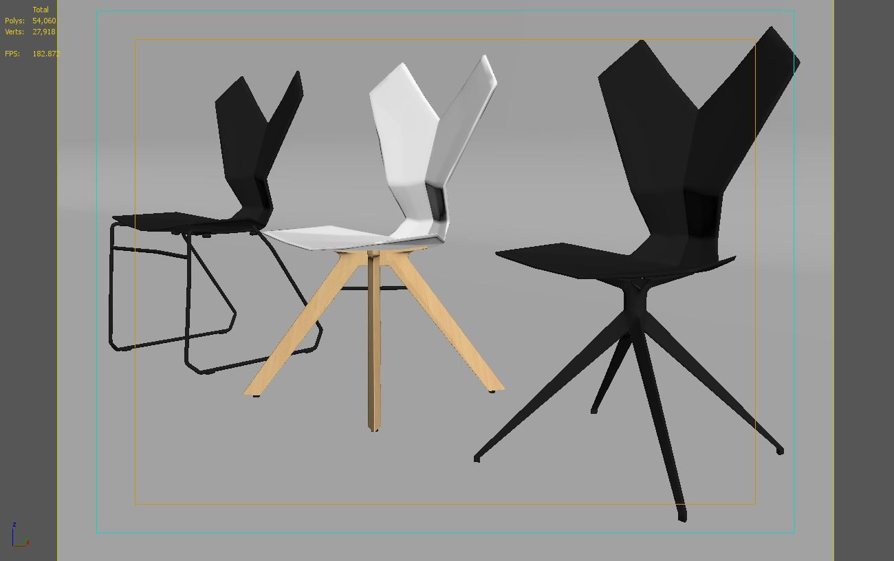 TOM DIXON Y CHAIRS 3D model_4