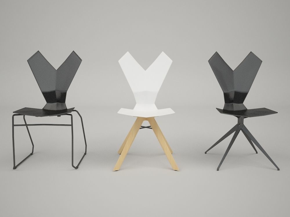 TOM DIXON Y CHAIRS 3D model_1