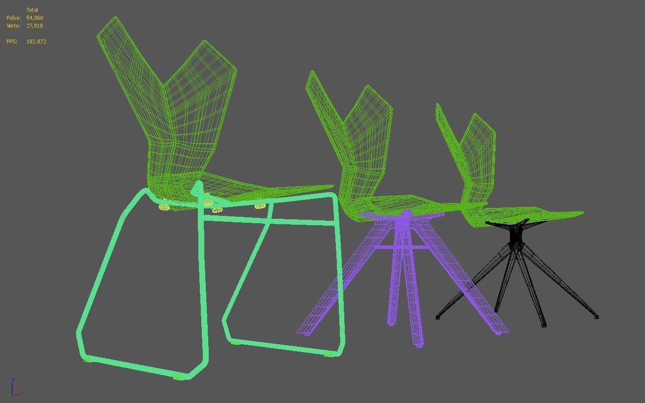 TOM DIXON Y CHAIRS 3D model_5