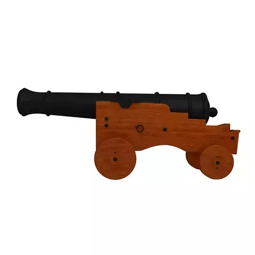 Naval Cannon 3D model