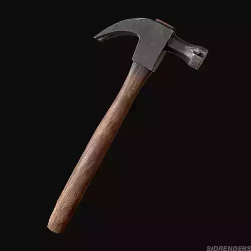 OLD HAMMER Low-poly 3D model