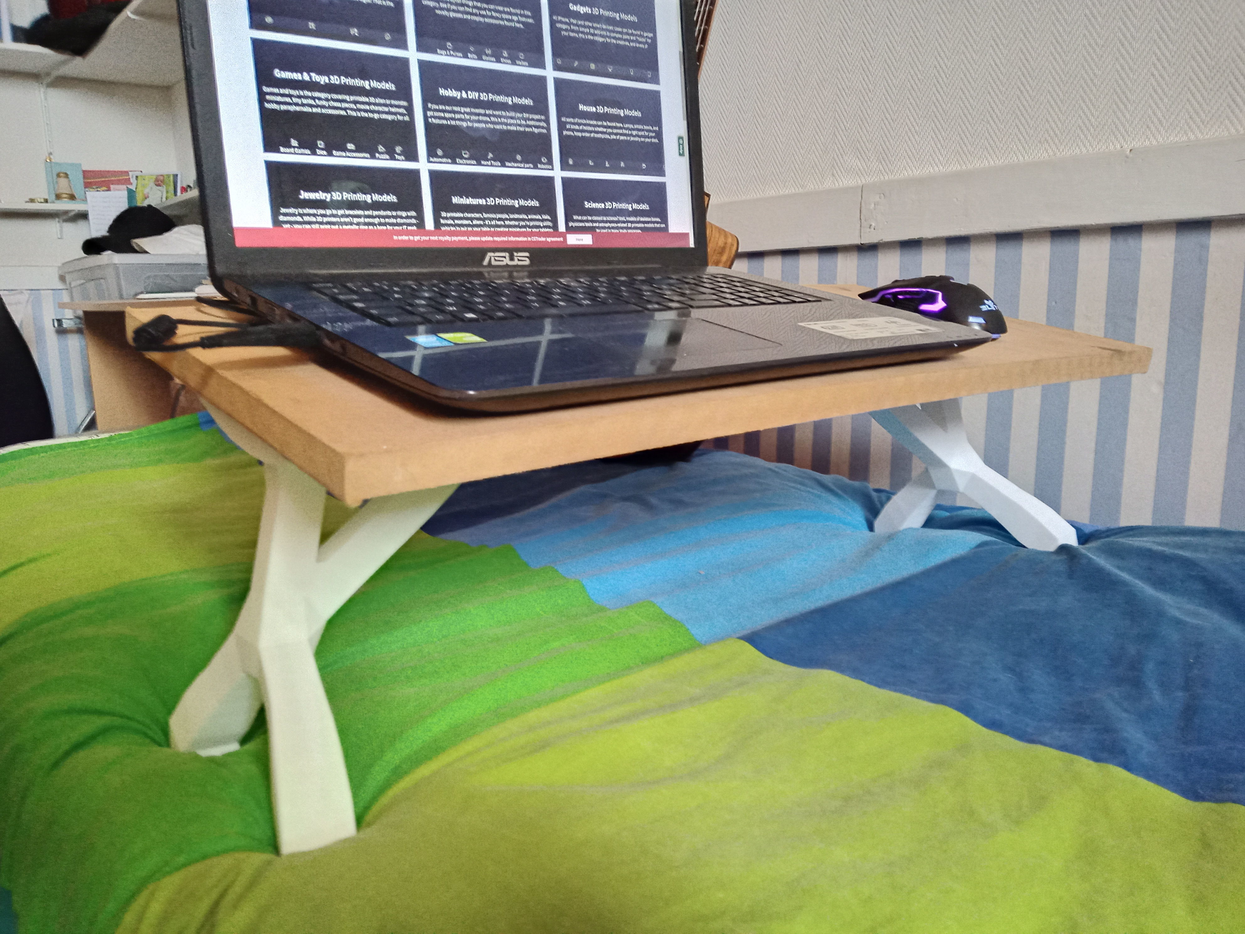 Bed table - Table de lit - Mesa de cama 3D print model_9
