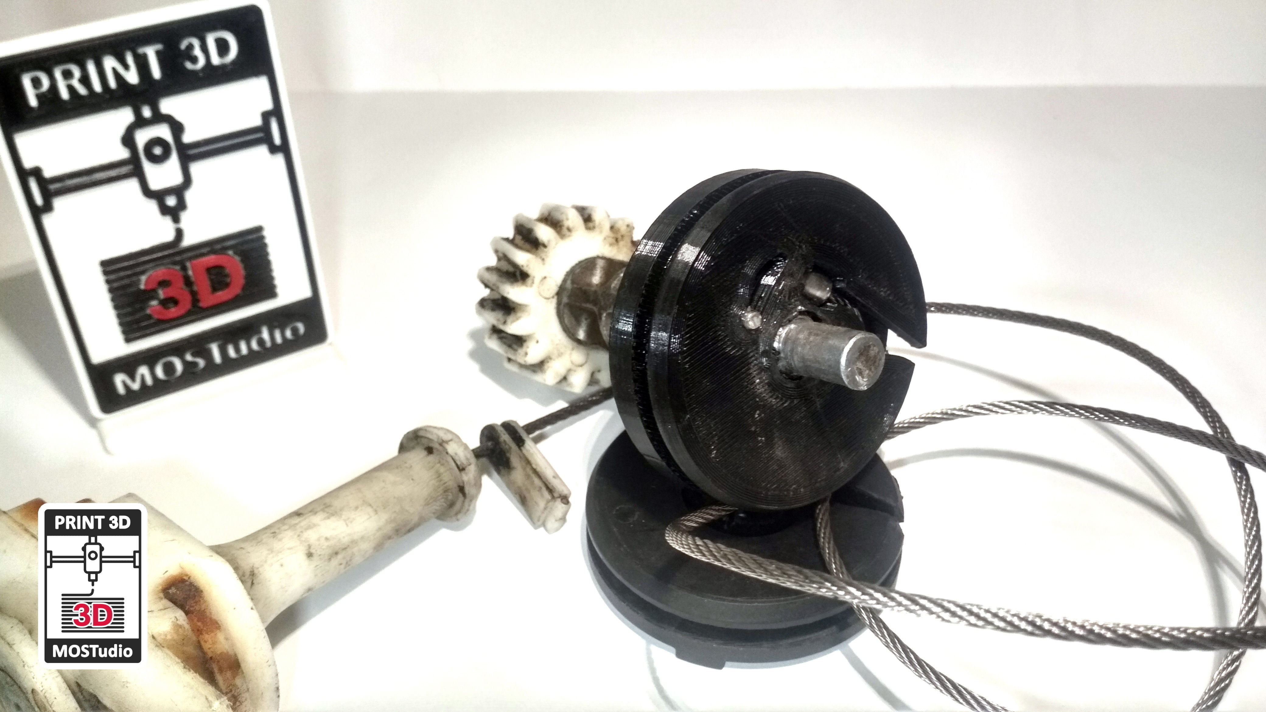 VAG Spare wheel bracket repair kit 7M0803660E 3D print model_19