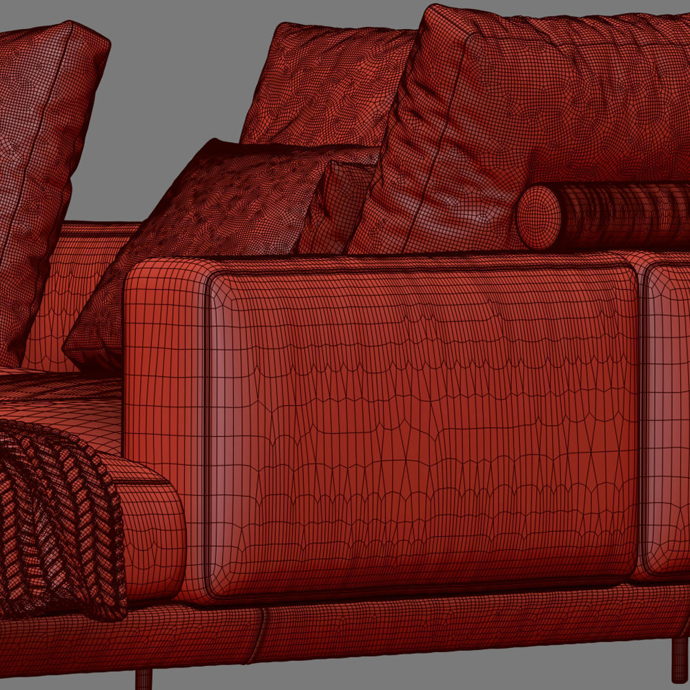 Sofa Flexform Romeo 3D model_5