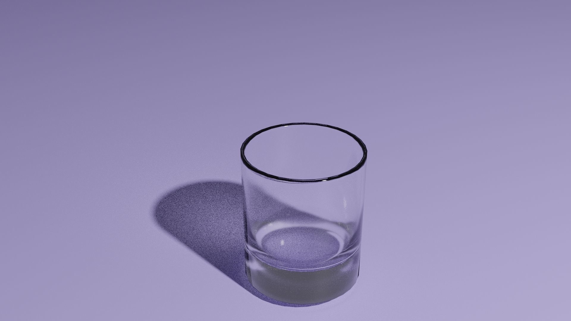 glass set clear Low-poly 3D model_4
