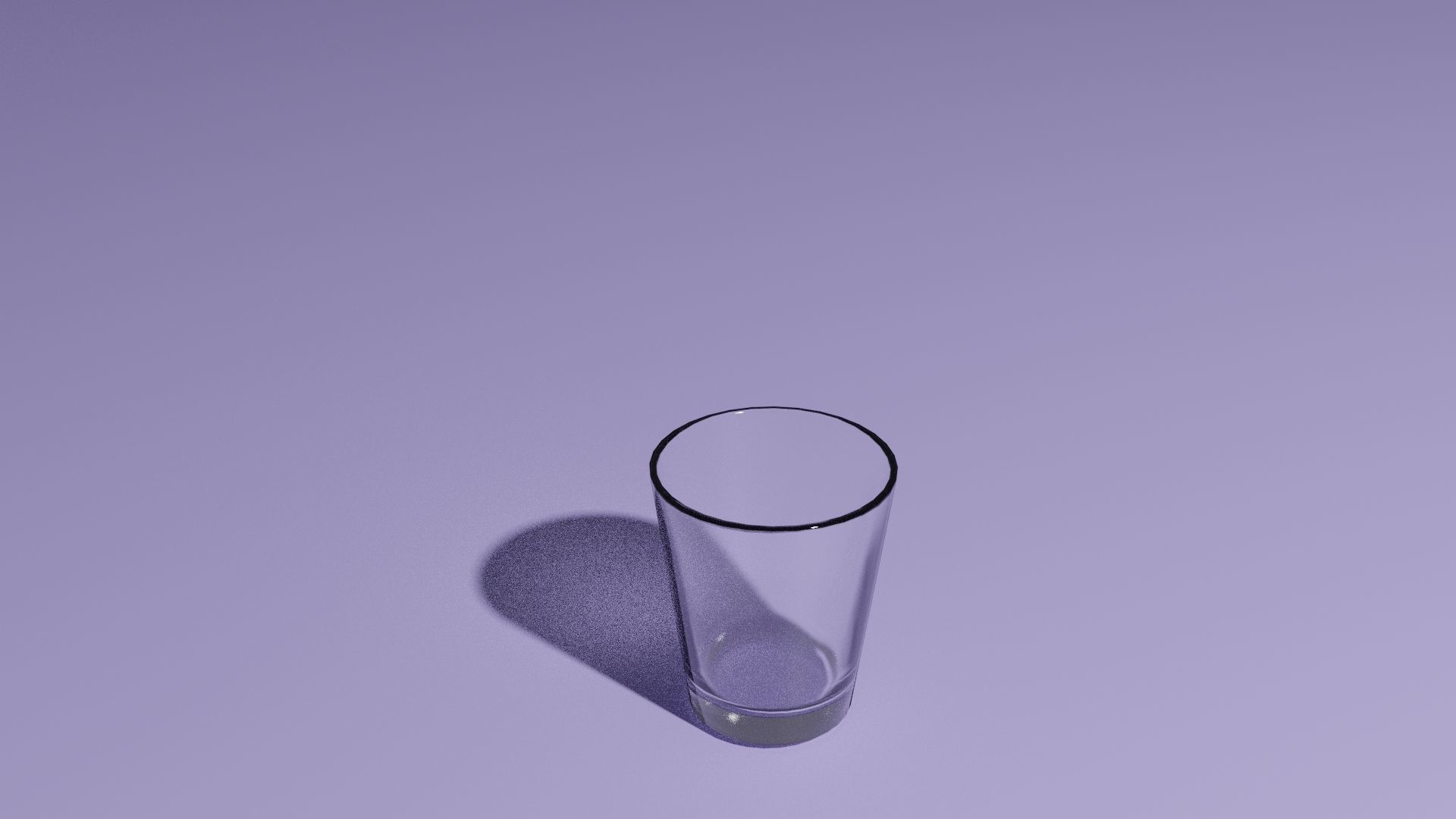 glass set clear Low-poly 3D model_5