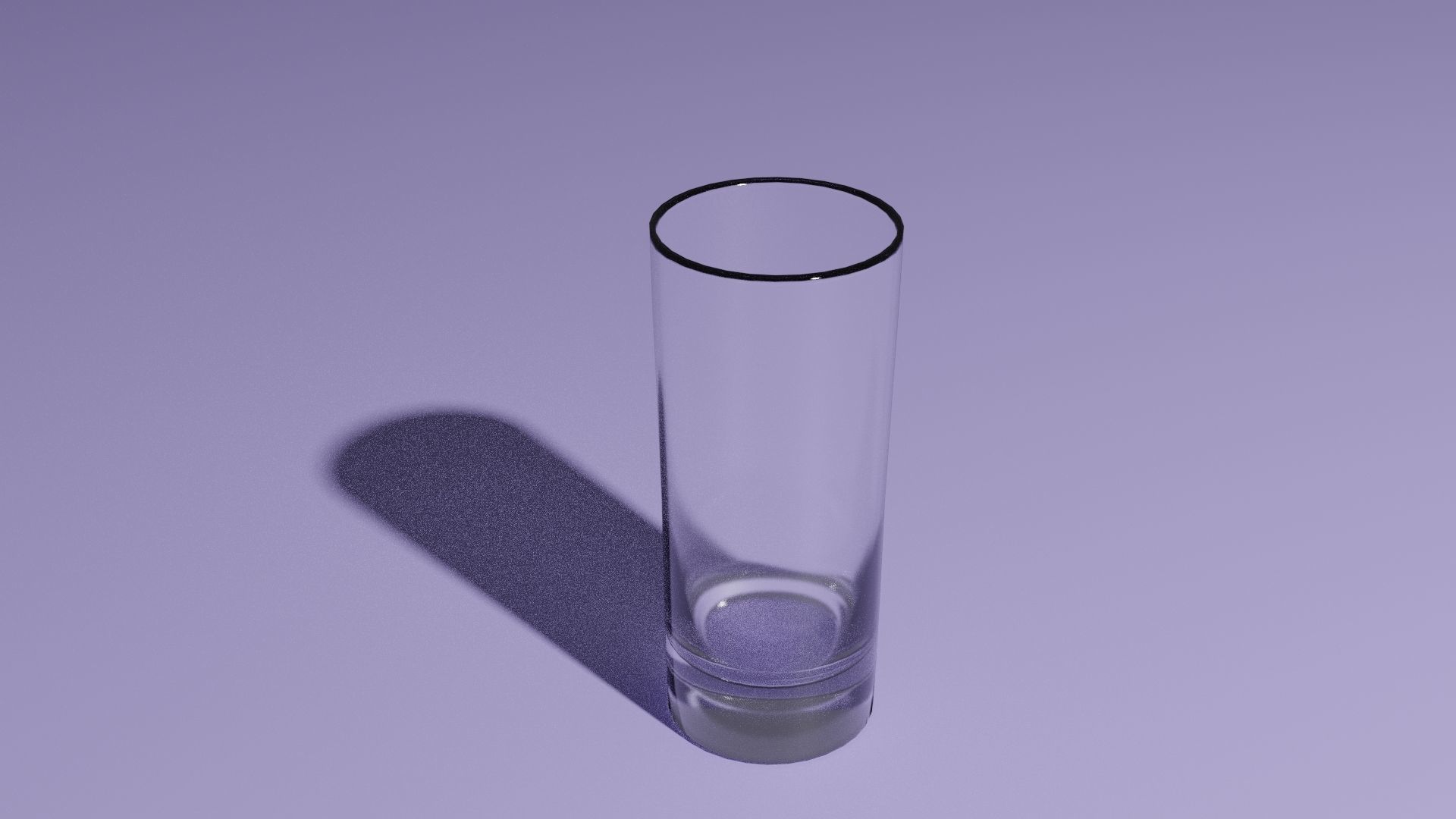 glass set clear Low-poly 3D model_3