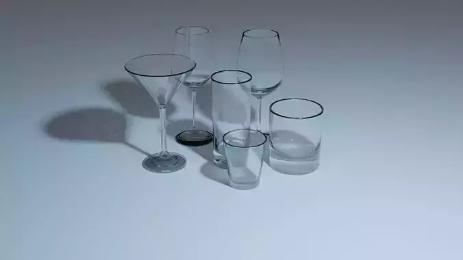 glass set clear
