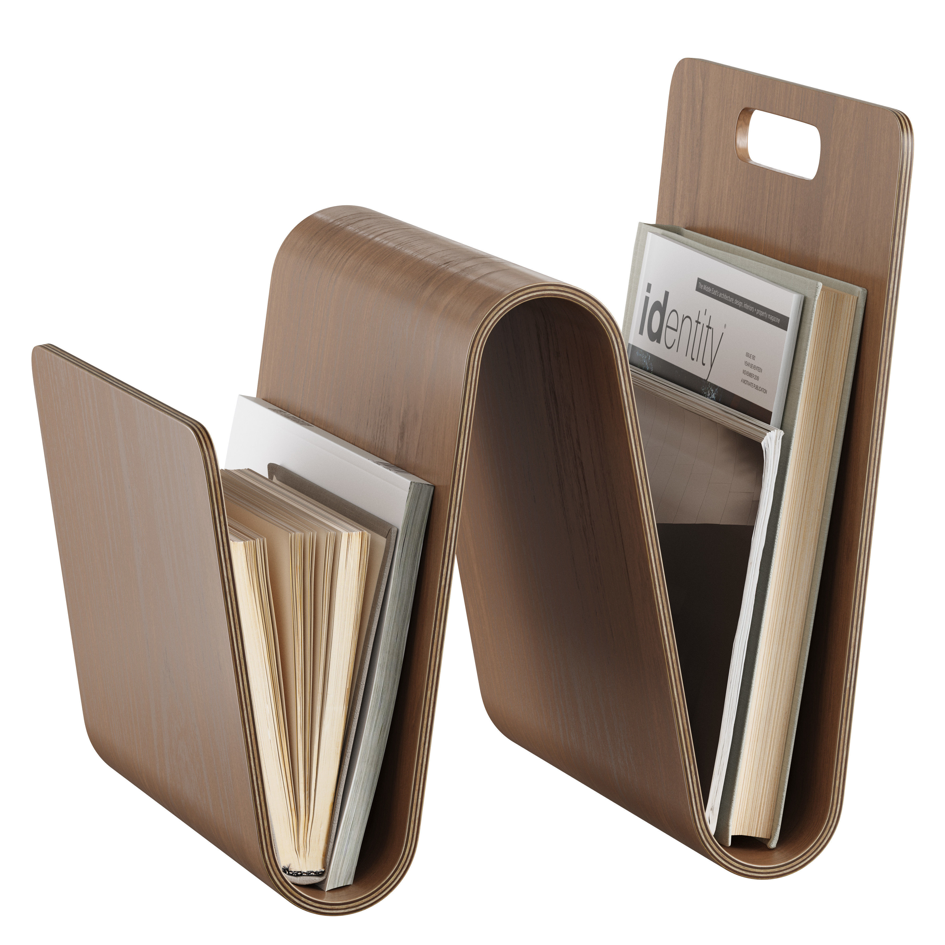 floor accessories with magazine holder 3D model_2