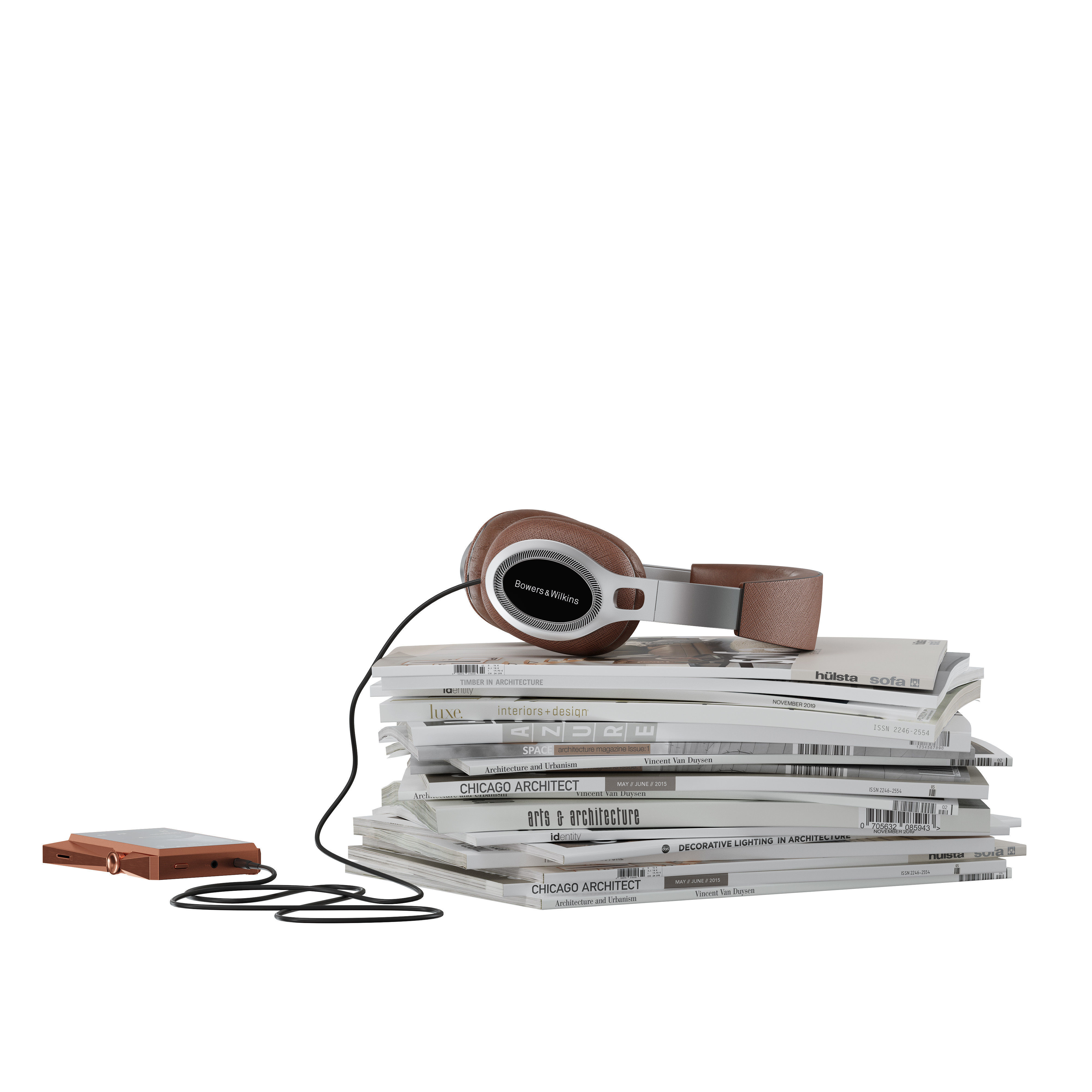 floor accessories with magazine holder 3D model_4