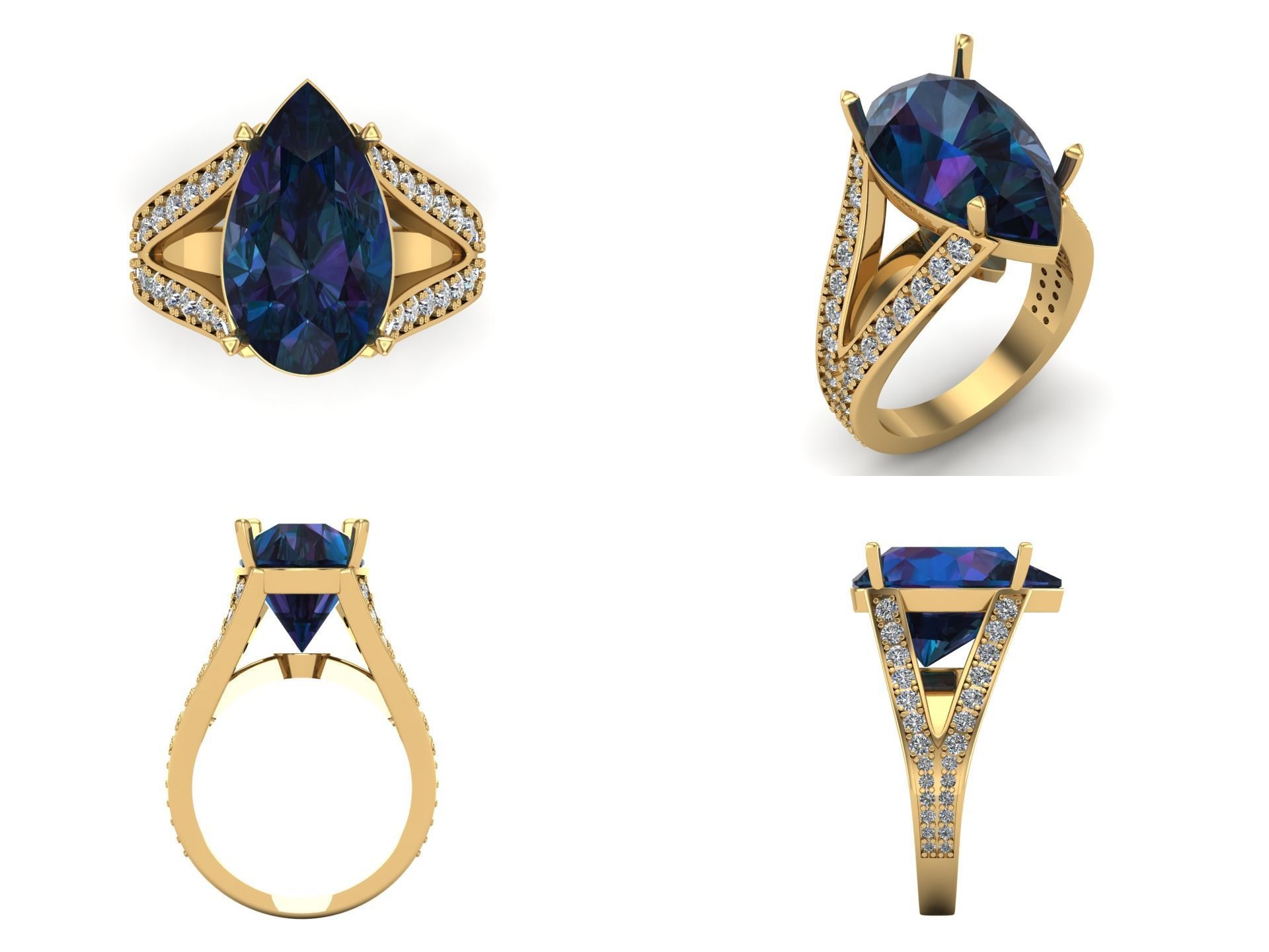 Ring pl8 3D print model_3