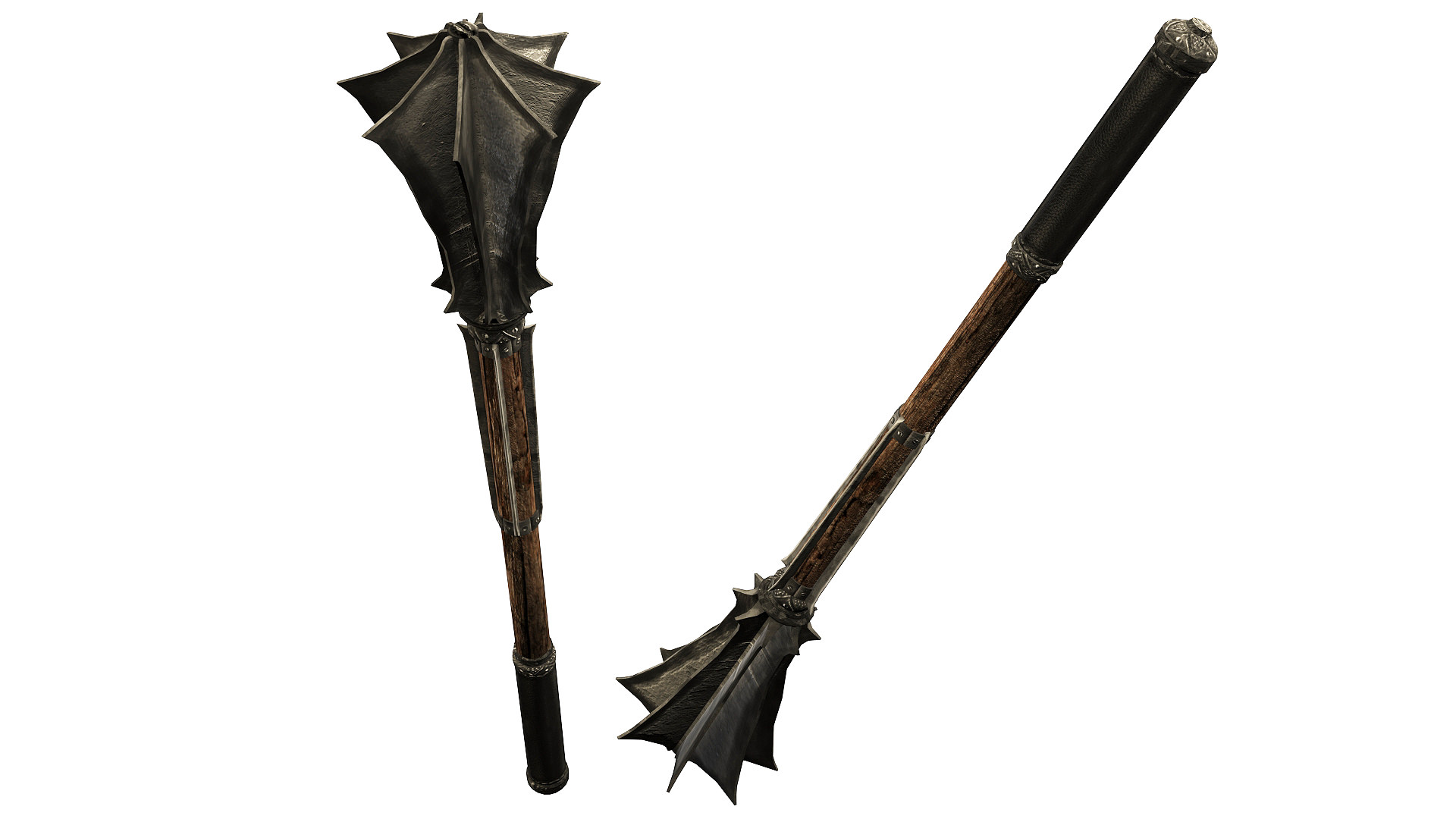 Mace elder scrolls iii wand Low-poly 3D model_3