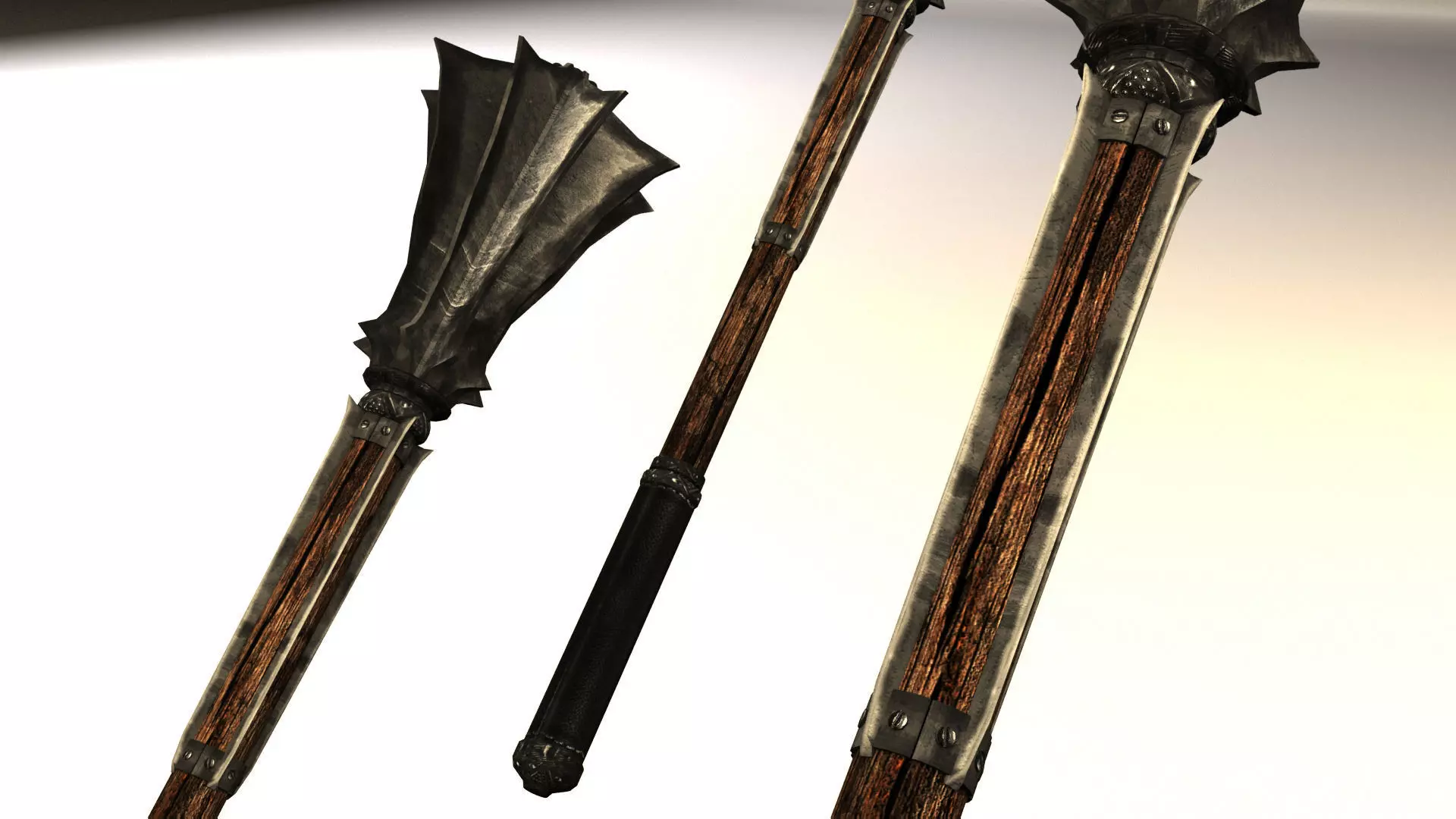 Mace elder scrolls iii wand Low-poly 3D model_0