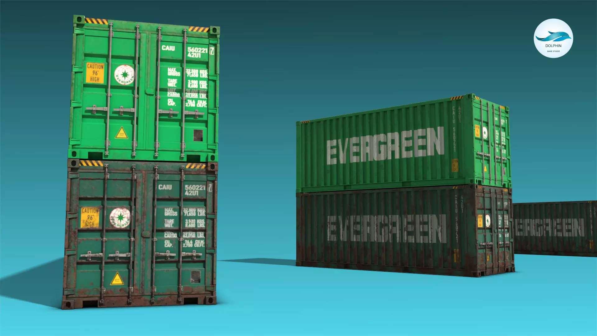 Shipping Container 03 Low-poly 3D model