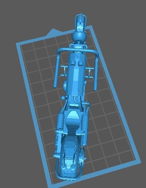 Motorcycle Custom 1 to 24 scale 3D print model_3